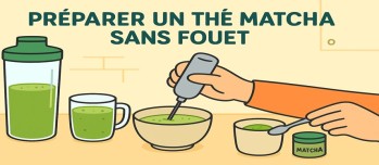 Préparer un thé matcha sans fouet chasen : astuces et alternatives